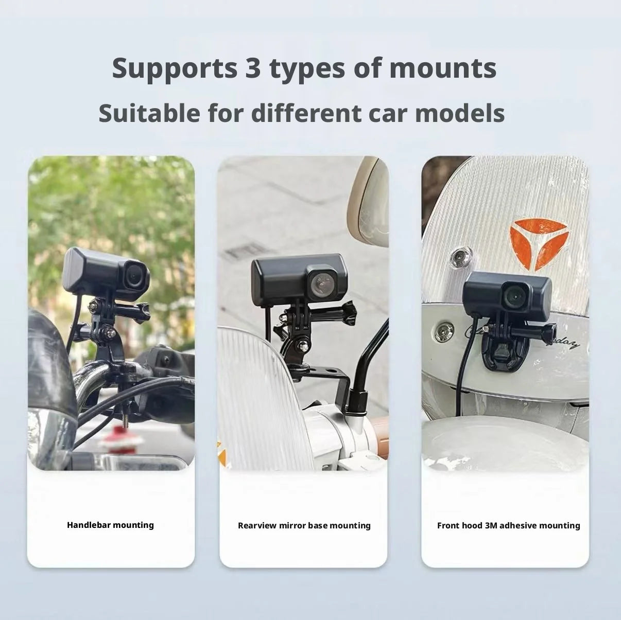1080P Full HD Motorcycle Dash Cam Built-in WiFi IP66 Waterproof Shockproof Professional Riding Safety Recorder