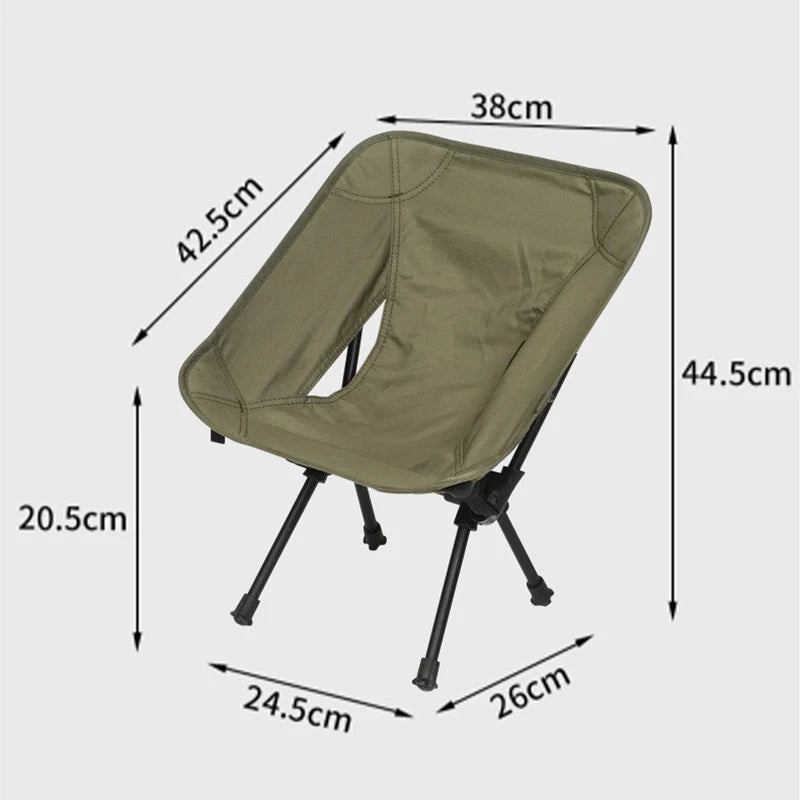 Ultralight Portable Folding Chair Outdoor Camping Detachable Fishing Chair Gardren Furniture Beach BBQ Hiking Picnic Seat
