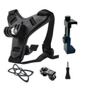 Accessories Kit Motorcycle Chest & Helmet Chin Strap for GoPro Hero 13 12 11 10 9 8 Insta360 SJCAM DJI Osmo Action Camera Phone