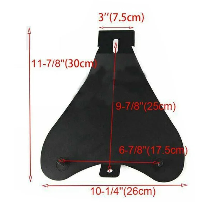 1 SET Motorcycle Retro Leather Solo Seat 3" Spring Bracket For Harley Custom Chopper Sportster Bobber Honda Yamaha Kawasaki