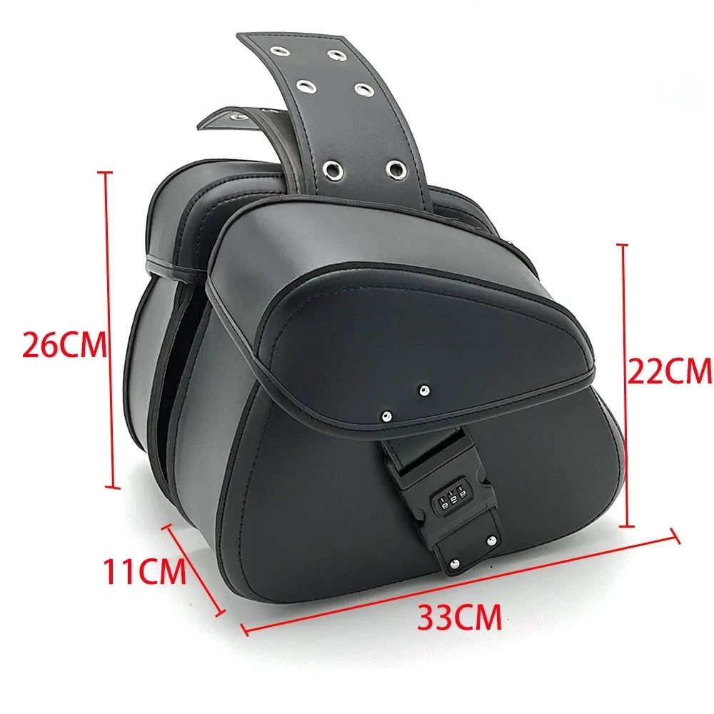 Luggage Tail Rear Bags For Sportster 883 1200 Honda Yamaha Suzuki Motorcycle SaddleBag Motorbike Side Bags Storage Tool Parts