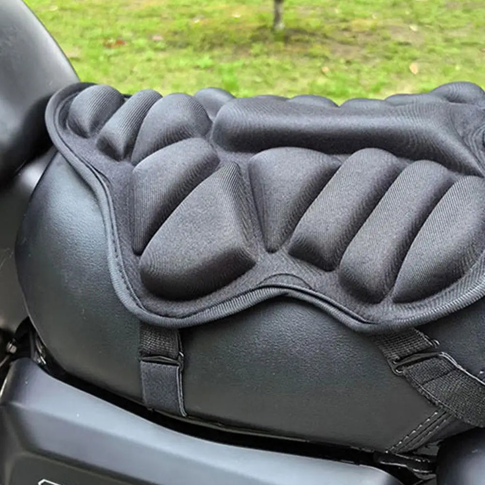3D Motorcycle Seat Pad Comfort Gel Cushion Seat Breathable Universal Shock Absorbing Seat Cover for Advanced Mountain ﻿