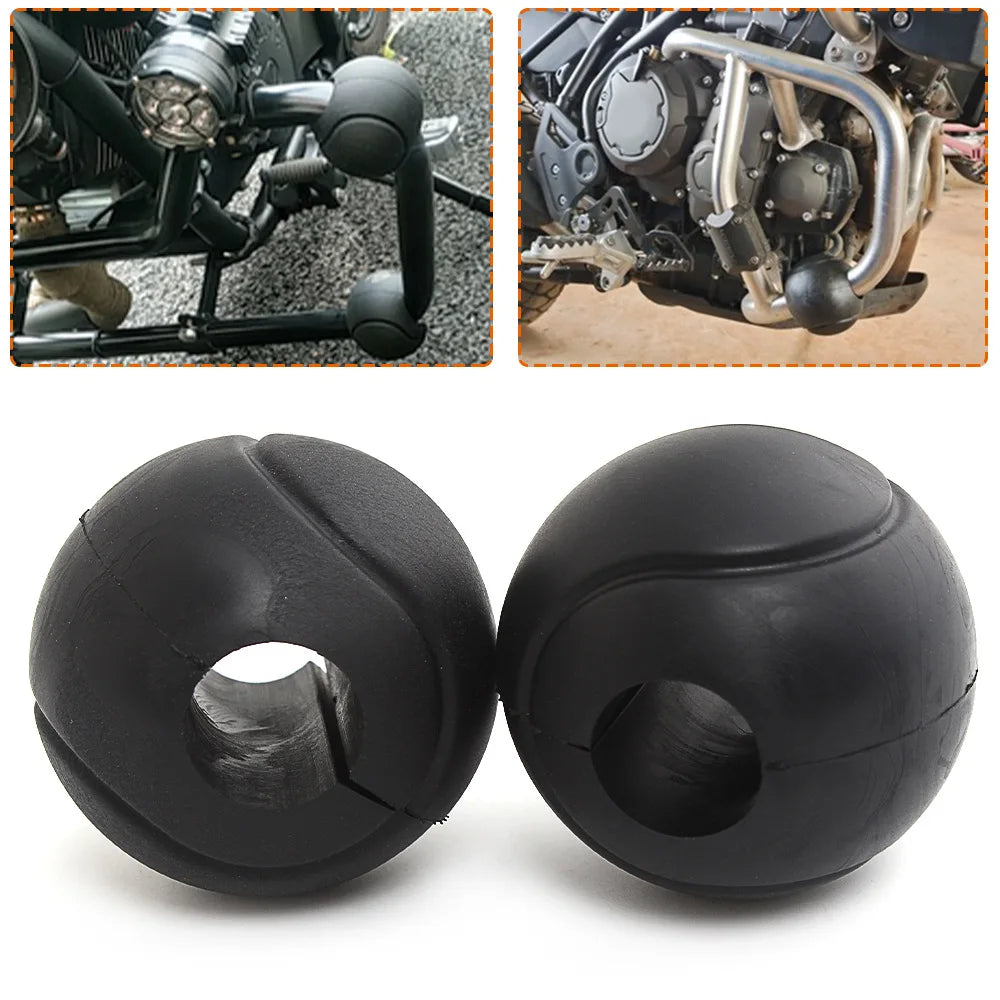 Motorcycle 1"-1.25" Crash Bar Protector Ball 22-32mm Tube Bars Slider Anti  Engine Bumper Ball For Harley For Yamaha For Honda