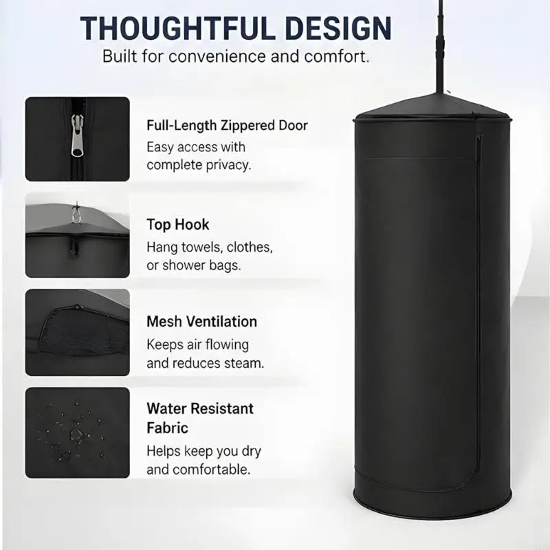 Camping Privacy Shelter with Front Entry for Vehicle Changing