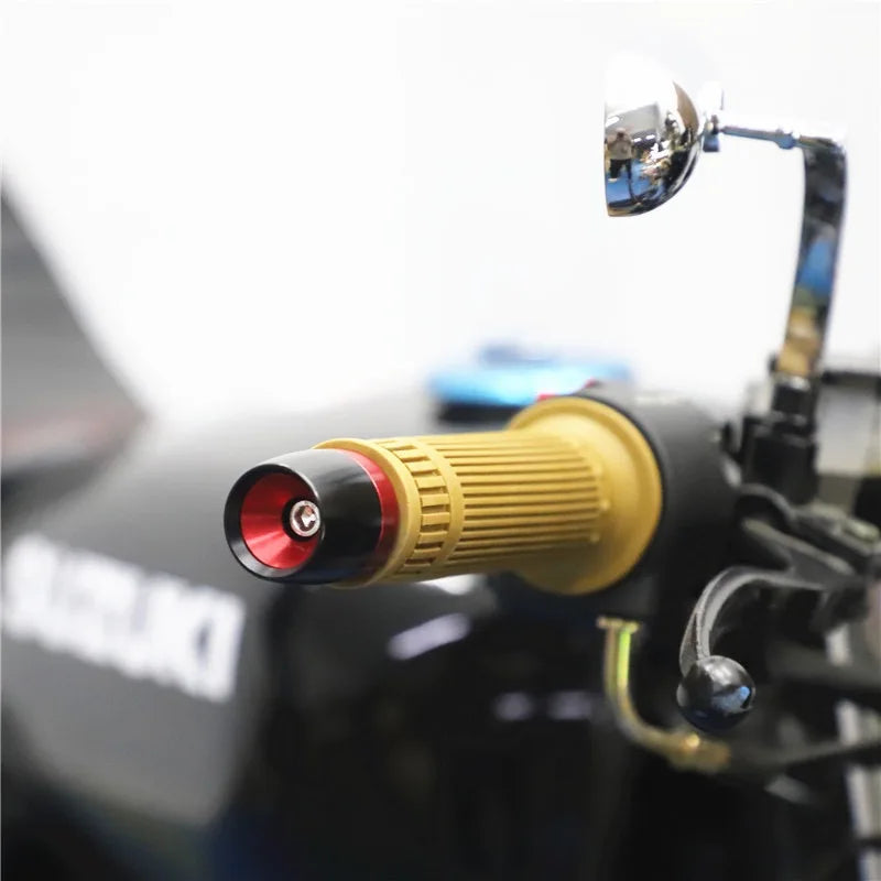Handlebar Grips Ends Handle Bar Cap End Plug For TRIUMPH Scrambler Speed 400 Twin 900 Street Triple 765 Trident 660 Tiger 900