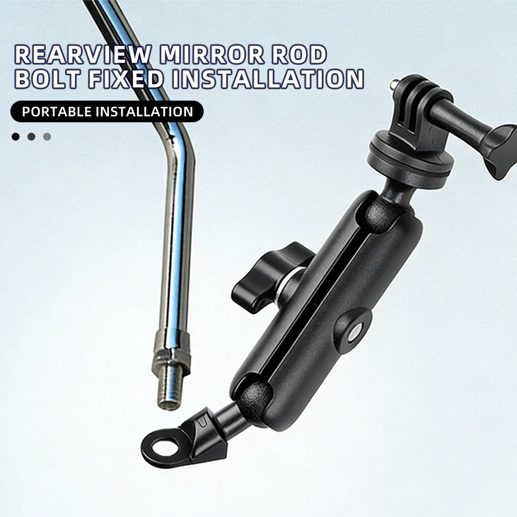 Motorcycle Bicycle Sports Camera Phone Holder Handlebar Mirror Mount Bracket For GoPro/DjI/Insta 360 Action Cameras/Phones