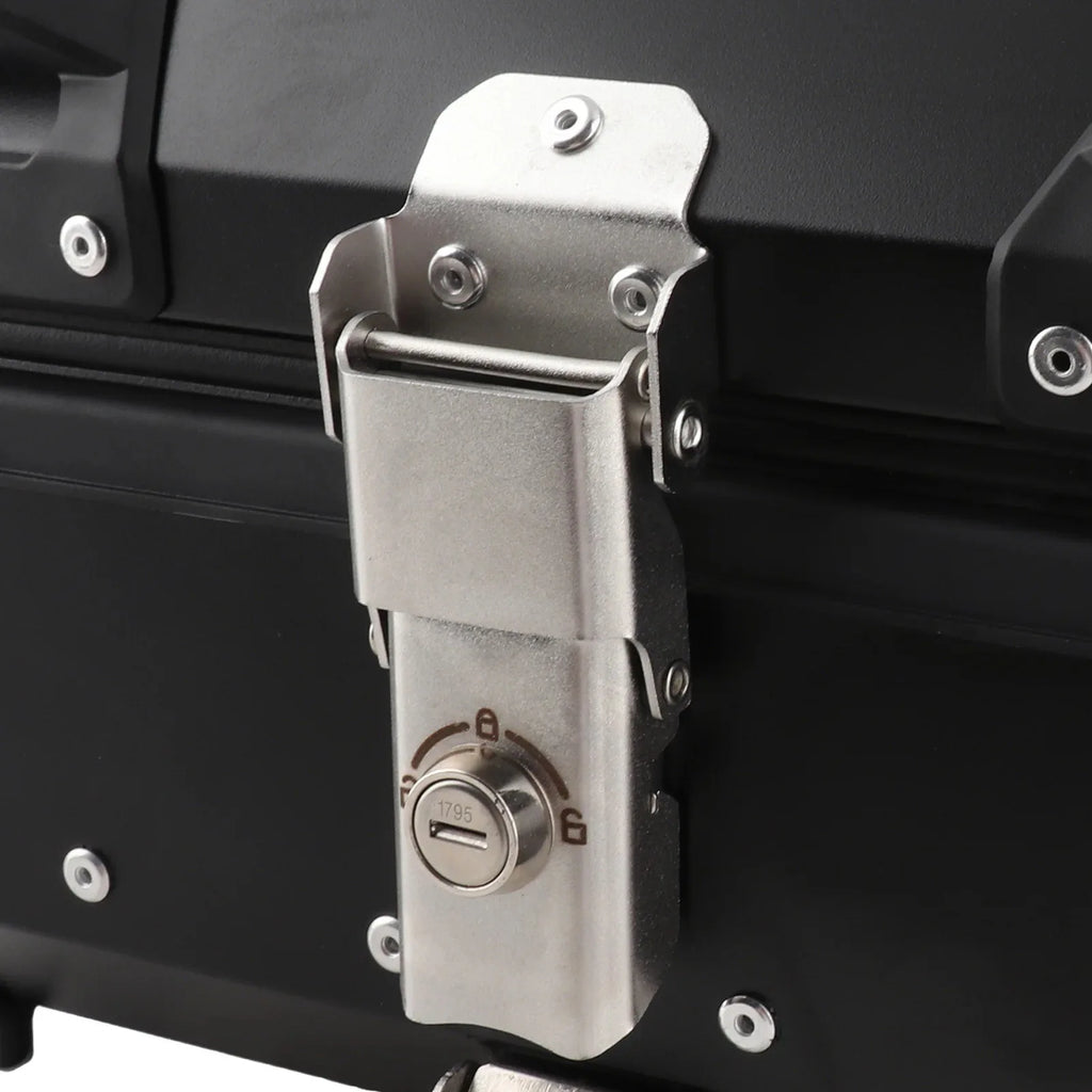 25L Motorcycle Top Case Aluminum Motorcycle Trunk Top Box Luggage Electronic Vehical Storage Box