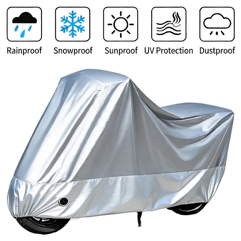 Motorcycle Waterproof Cover Universal Outdoor Protection Dust Motorbike Rain Cover Sunshade Dustproof Uv Protective M L XL  4XL