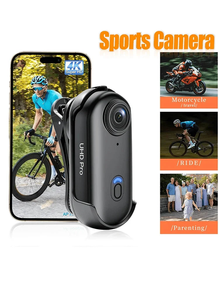 4K 1080P Mini Body Camera Helmet Handlebar Motorcycle Road Sport Cam Battery Body cam POV Vlog Sports Action Wifi H88 camera