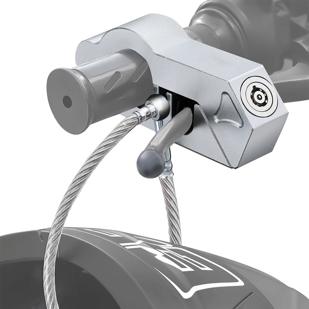 Motorcycle Handlebar Lock Motorcycle Helmet Lock Brake Lock Anti-Theft Grip Lock Combo bicycle security equipment adjustable