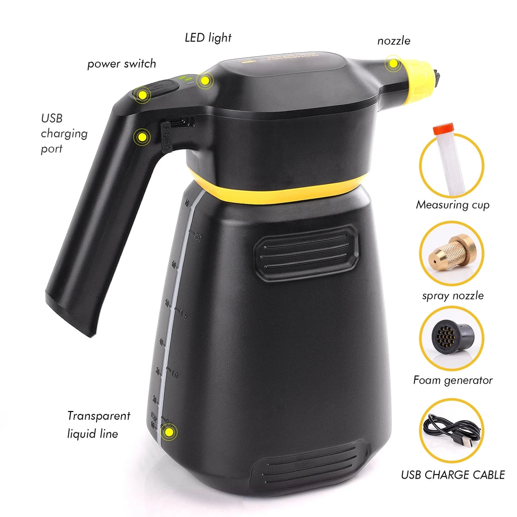 Motorcycle cleaning Electric Foam Sprayer Car Wash Home Garden Clean Detailing Snow Foam Cannon High Pressure Water