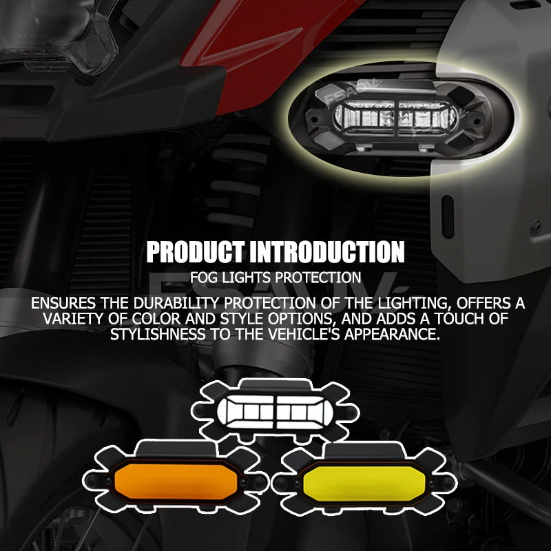 For BMW R1300GS ADV R 1300 GS Adventure 2024-2026 Motorcycle LED Auxiliary Light Cover Lamp Protection Guard Grille Accessories
