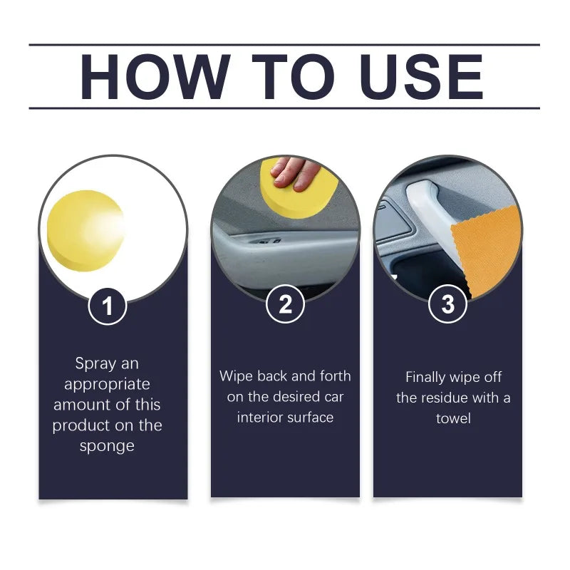 Car Interior Renovator, Deep Cleaning, Waterproof, Stain-Resistant, Renewing & Maintenance Interior Cleaner